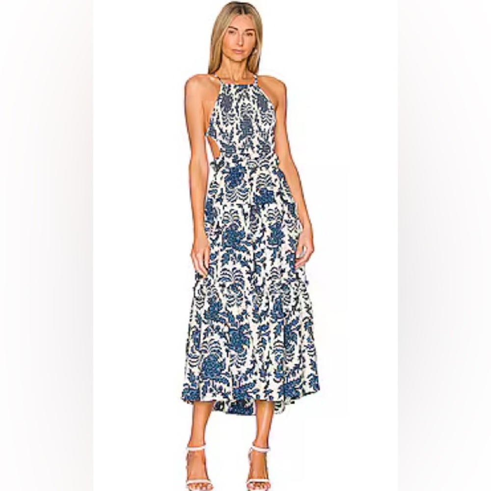 DIANA MIDI DRESS IN INDIGO & IVORY
Shona Joy